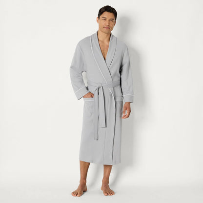 Amazon Essentials Men's Lightweight Cotton Waffle Bathrobe (Available in Big & Tall)
