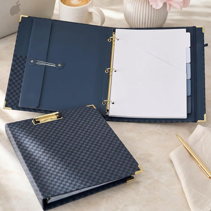 Aesthetic Clipboard Binder with Dividers - 3 Ring Organizer for Work