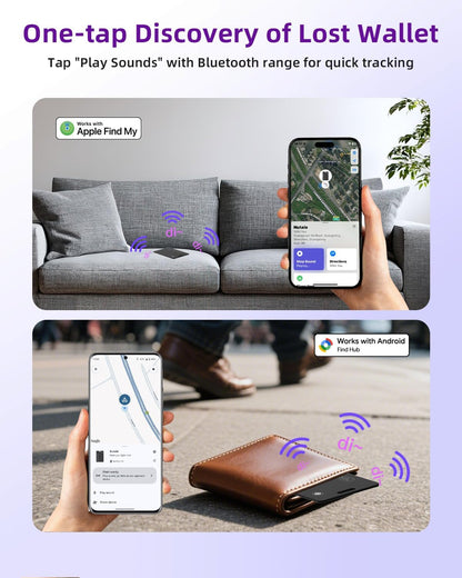 Wallet Tracker Card, Bluetooth Tracking Card (iOS & Android)