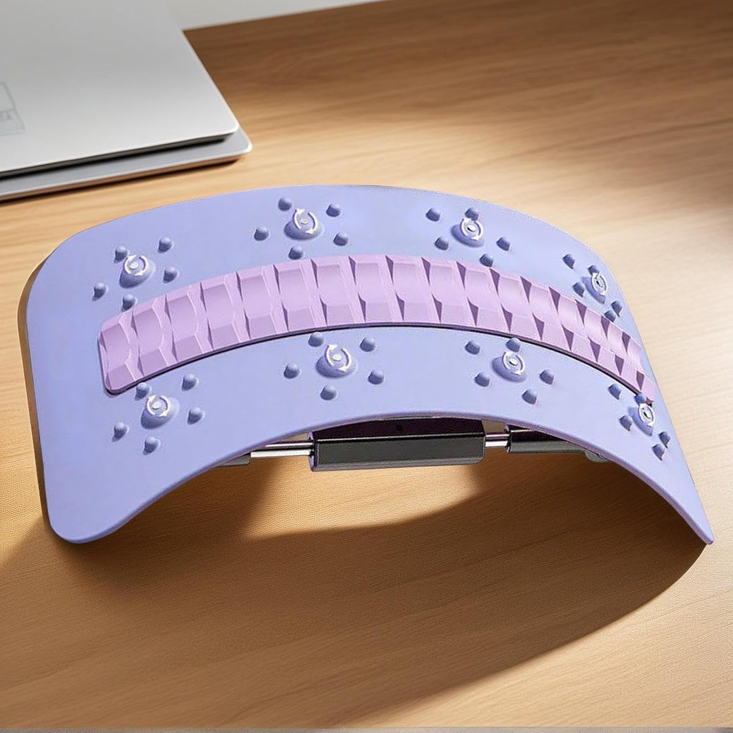 Back Stretcher Device, Multi-Level Back Support Adjustable, Spinal Board Massager with Curved Design, Stretching Equipment Tool Relieves Tension, for Daily Stretching and Relaxation
