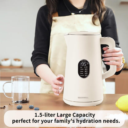 1.5L Electric Kettle Temperature Control, Green