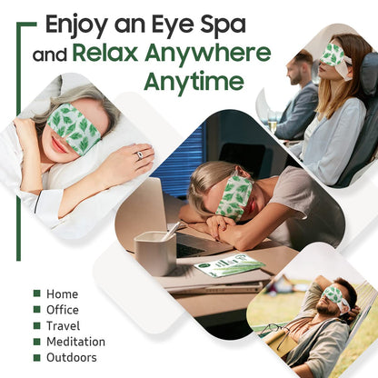 BeHoomi 20 Packs Steam Eye Mask, Heated Eye Mask Warm Compress for Eyes, Disposable Self Heating Steam Mask for Home, Sleep, Spa, Travel Essentials & Relaxation Gifts for Women (Lavender)