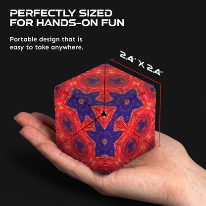 Shashibo DODECA Magnetic Puzzle Cube, Stress Relief Fidget Toy - Colors A