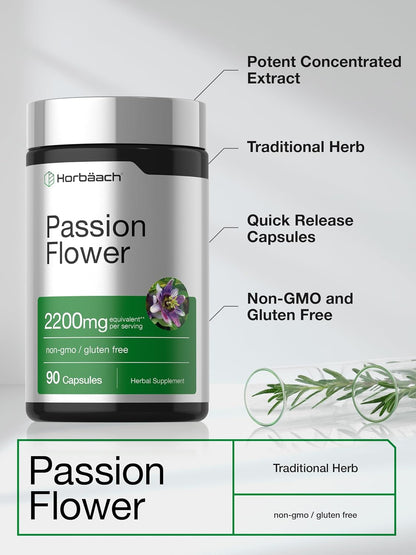 Horbäach Passion Flower Capsules | 90 Count