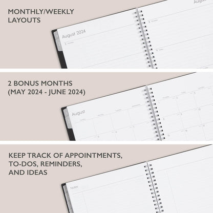 Blue Sky 2026-2027 Weekly and Monthly Academic Year Planner Calendar, July 2026 - June 2027, 8.5" x 11", Flexible Cover, Wirebound, Laminated Tabs, Enterprise