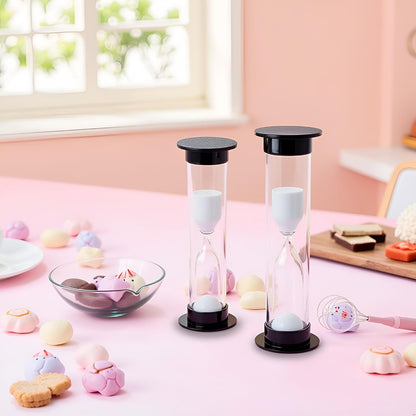 2Pcs New Mini Hourglass Sand Timer - 1 Minute (60 Seconds) Sandglass Clock | Compact Sand Timer for Games, Workouts & Time Management | Portable Timekeeping Tool