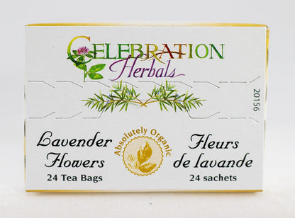 CELEBRATION HERBALS Lavender Flowers Tea Organic 24 Bag, 0.60 Ounce