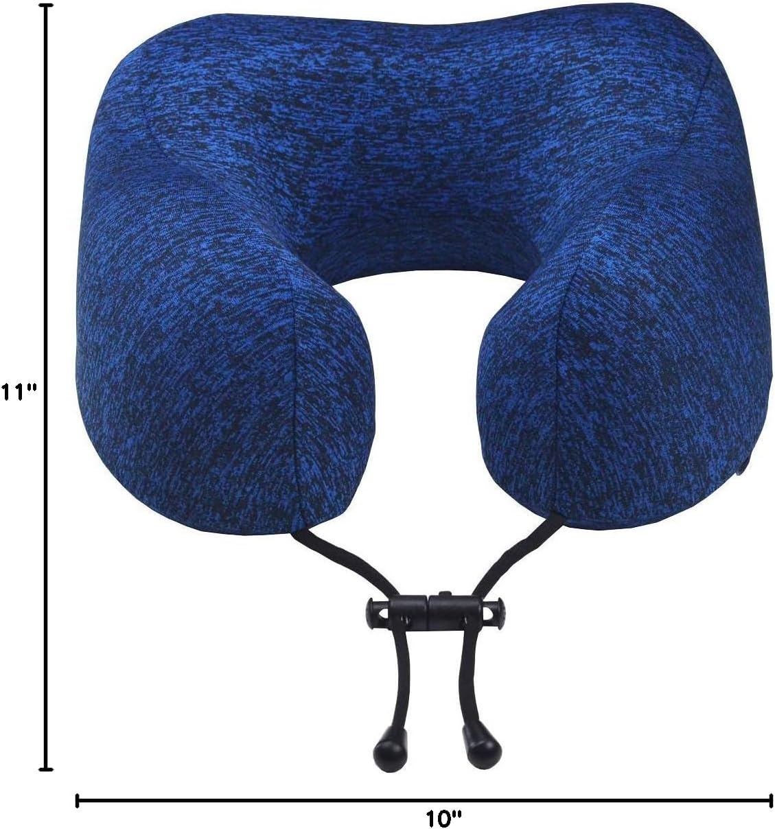 napfun Neck Pillow for Traveling, Upgraded Travel Neck Pillow for Airplane 100% Pure Memory Foam Travel Pillow for Flight Headrest Sleep, Portable Plane Accessories, Light Grey