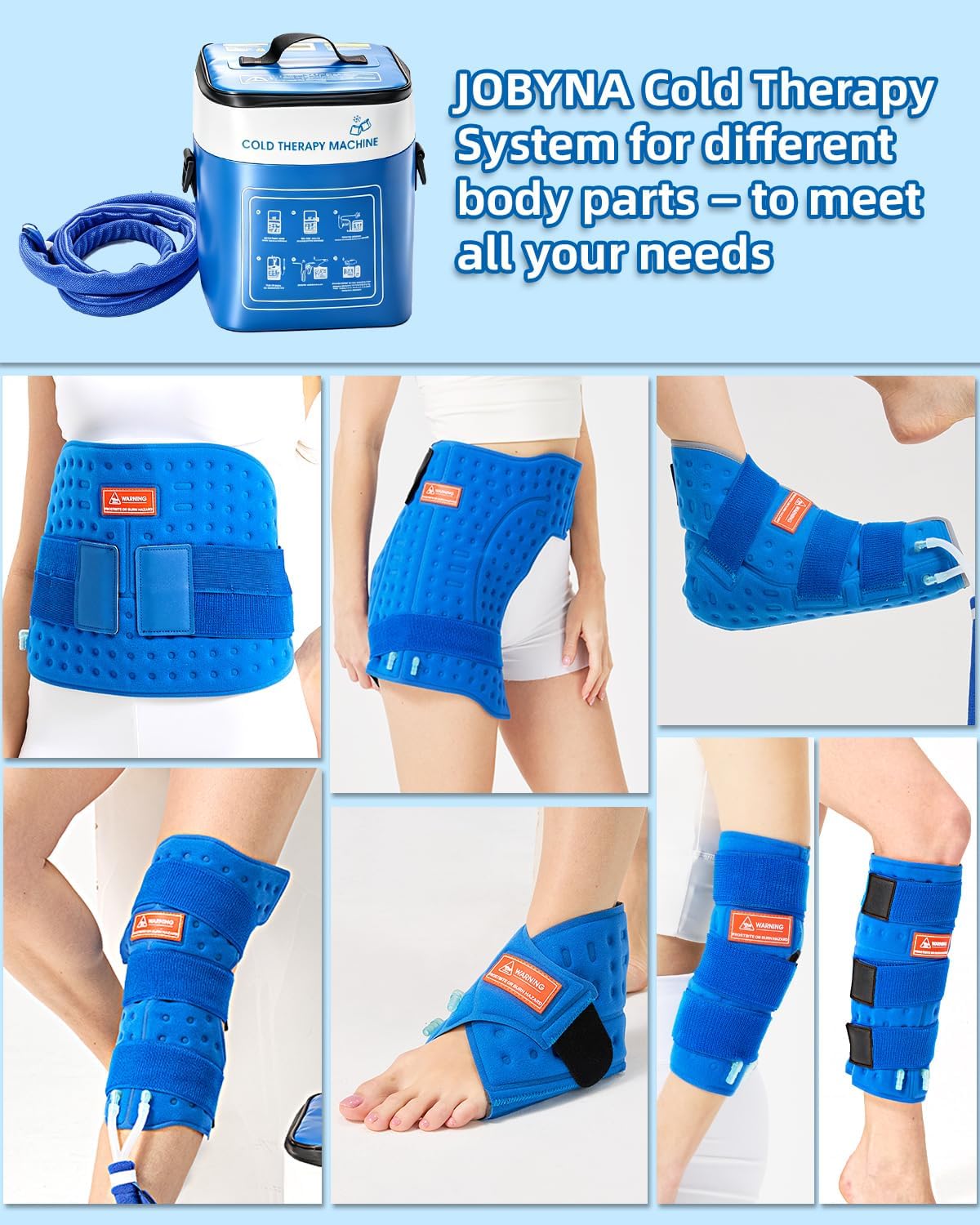 Cold Therapy Machine for Elbow, Ice Machine for Tennis Elbow&Post-Surgery Recovery, Cryotherapy Device with Temp Display & 3 Flow Modes, Adjustable Elbow Wrap for Arthritis, Bursitis, Swelling Relief