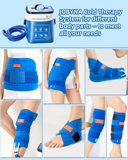 Cold Therapy Machine for Elbow, Ice Machine for Tennis Elbow&Post-Surgery Recovery, Cryotherapy Device with Temp Display & 3 Flow Modes, Adjustable Elbow Wrap for Arthritis, Bursitis, Swelling Relief