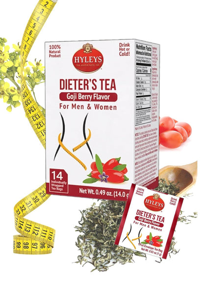 Hyleys Dandelion Root & Green Tea with Milk Thistle and Licorice Root - Herbal Detox Blend - 25 Tea Bags