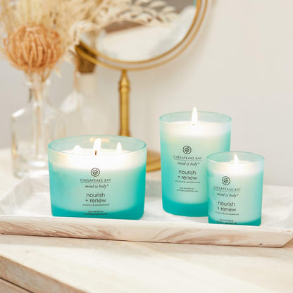 Chesapeake Bay Candle Scented Candle Serenity + Calm (Lavender Thyme) Coffee Table Home Décor