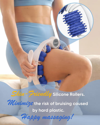 ONUEMP Cellulite Massager Roller, Cellulite Remover Muscle Roller, Fascia Massage Tool for Thigh, Leg, Waist - Anti-Celulitis, Lymphatic Drainage, Body Sculpting, Deep Tissue Pain Relief