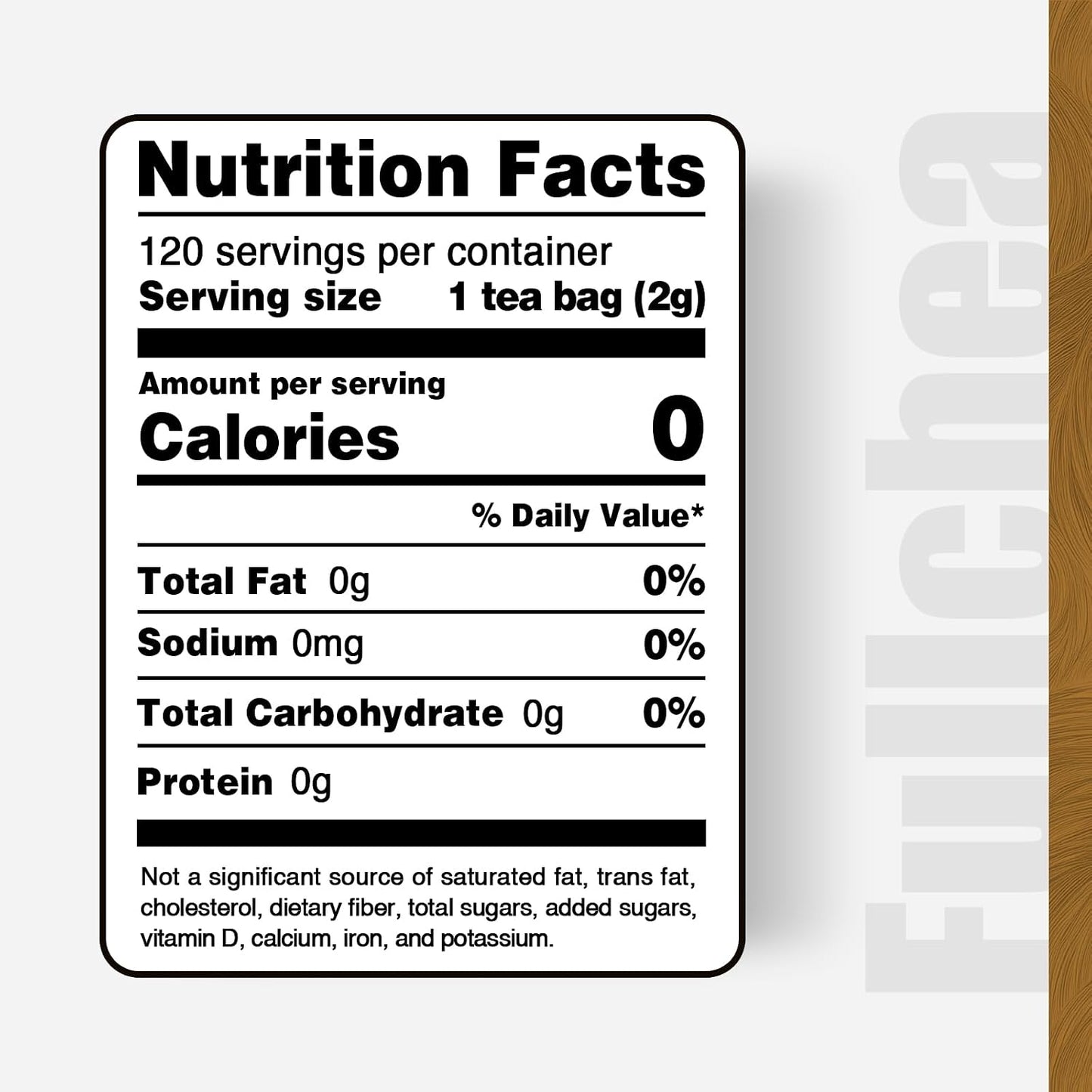 FullChea - Rooibos Tea Bags, 60 Counts - Premium South African Natural Rooibos - Non-GMO - Caffeine-Free - Antioxidant-Rich & Supports Digestion