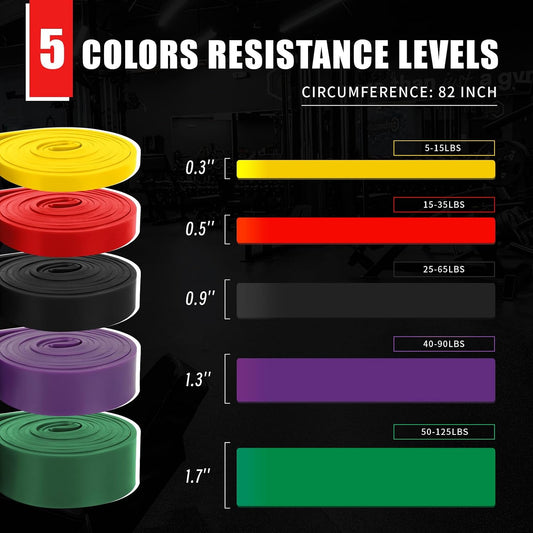 Resistance Bands Set with Door Anchor for Pull-Ups and Strength Training