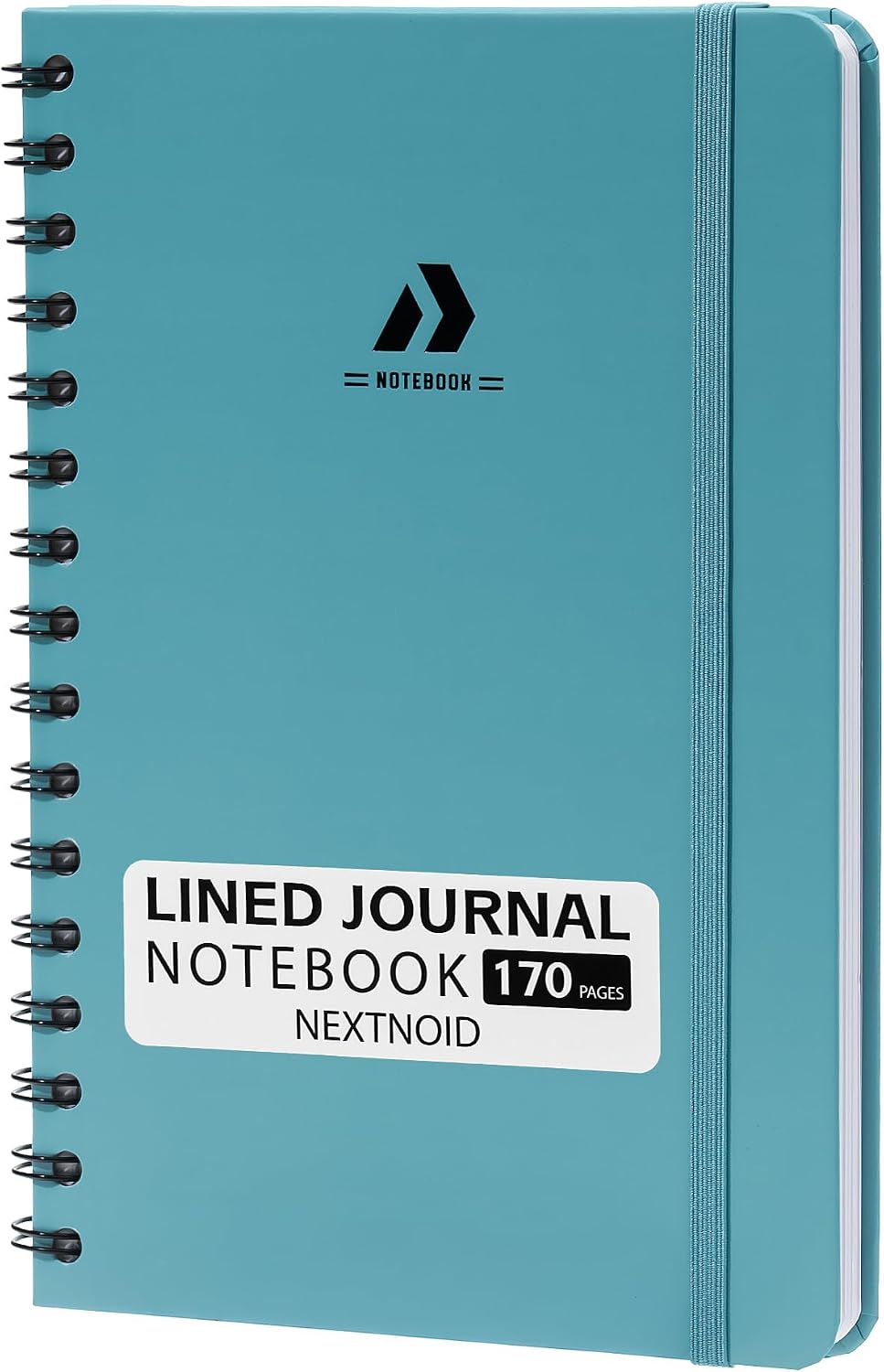 Nextnoid Lined Spiral Notebook Journal For Women & Men - A5(5.8" x 8.3") 170 Pages, Hardcover Notebooks for Work & Note Taking, College Ruled Journals for Writing - Grey