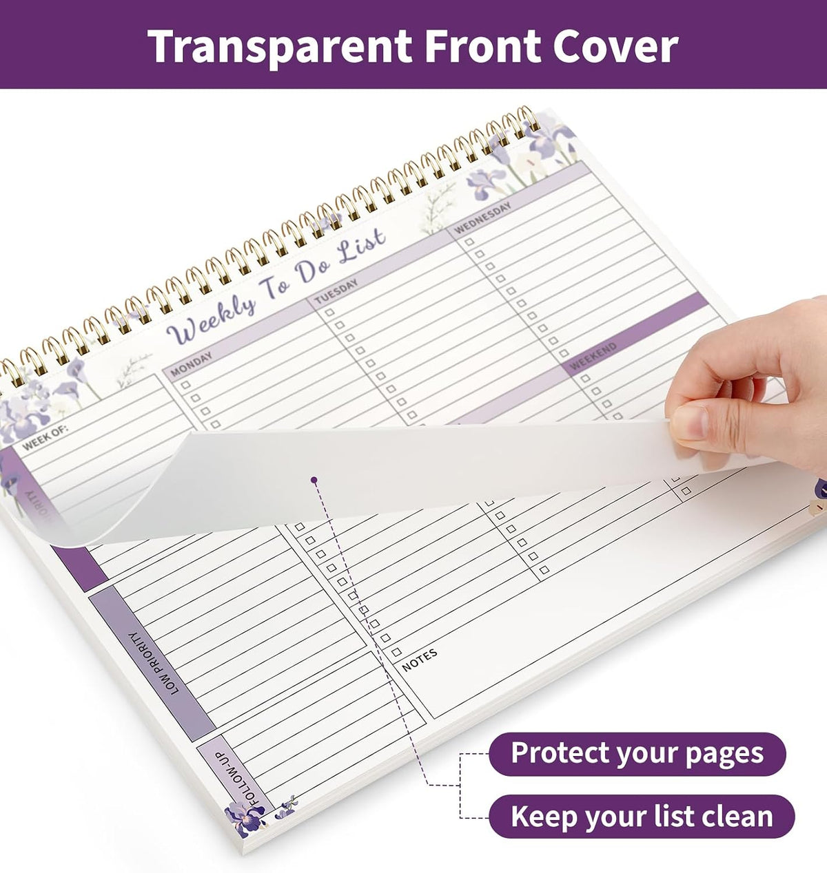 104 Pgs To Do List Notepad, 52 Undated Sheets Duplex-printed