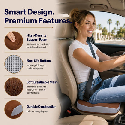 Seat Cushions for Office Chairs Wheelchair Cushion for Long Sitting Back Pain，Memory Foam Seat Car Computer Desk Chair Cushion，Coccyx Cushion for Tailbone Pain Relief Cushion Office Chair Black