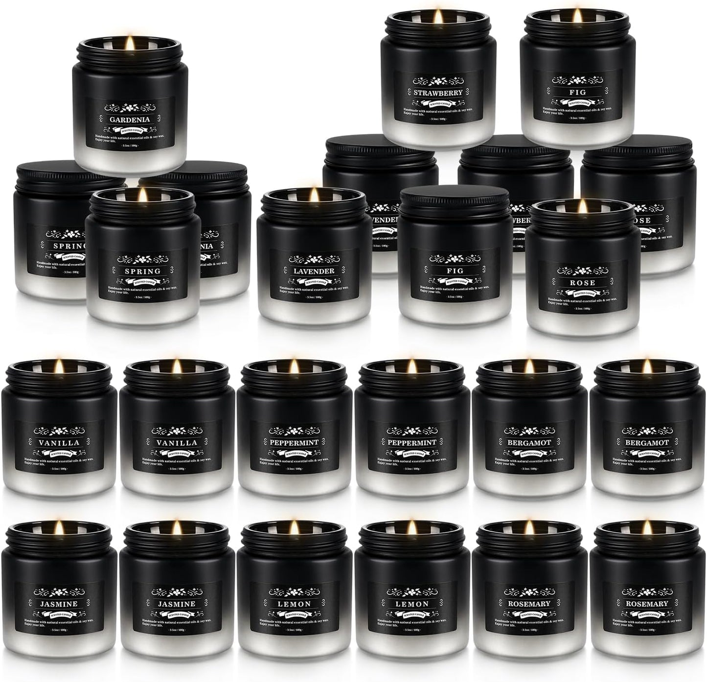 36 Pack Scented Candles Set for Home, Relaxing Stress Relief, Aromatherapy - Natural Soy Wax and Fragrance - Gifts for Women, Mom, Best Friend, Wife, Birthday