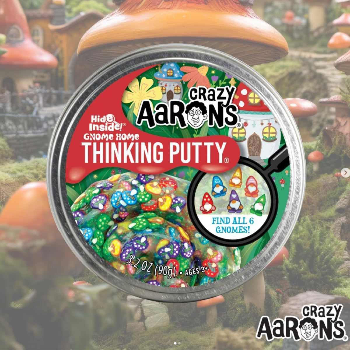 Crazy Aaron's Thinking Putty® - Brown Sugar Boba - Sensory Putty for Kids and Grown ups in a 4" Tin - Creative and Endless Fun, Stress Relief Therapy Toys, Never Dries Out - Made in USA