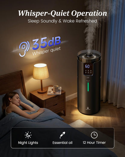 16L Cool Mist Humidifier Large Room Whole House & Commercial 1500 sq.ft