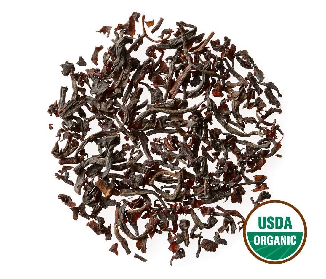 Golden Moon Tea Organic English Breakfast Black Tea - Loose Leaf, Non-GMO 4 Tea Blend - 1 Pound (192 Servings)