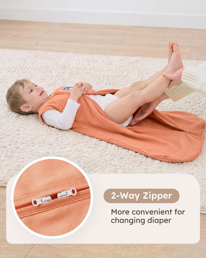 Yoofoss Baby Sleep Sack Baby Wearable Blanket 100% Cotton 2-Way Zipper Toddler Sleeping Sack