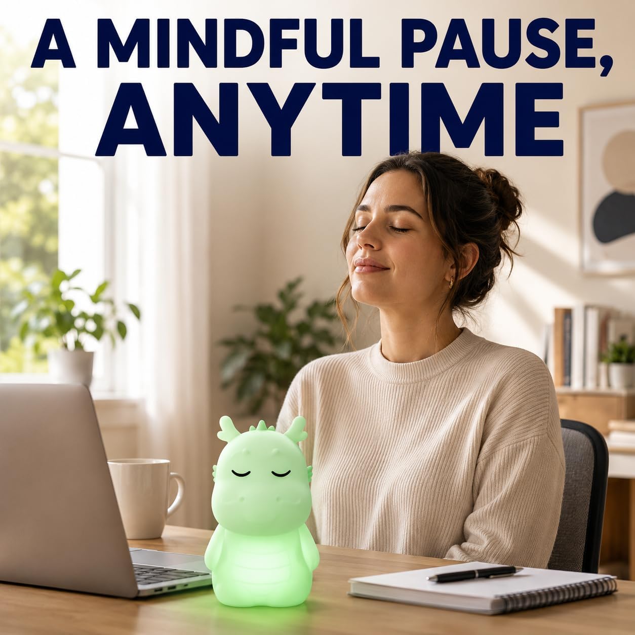 InnerZen Breathing Dragon Guided Breathing Pal, 3 Modes, Adults & Kids