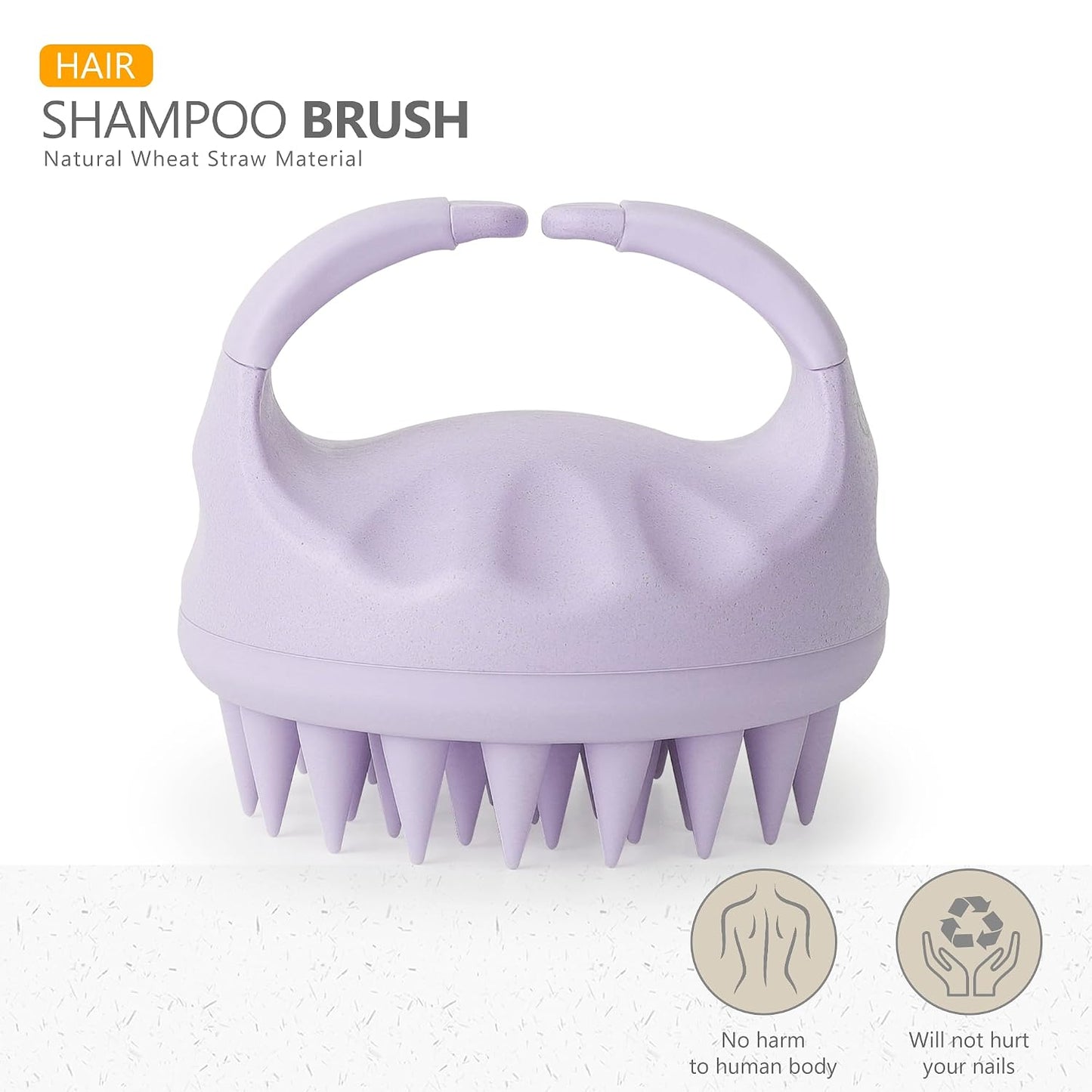 Sndyi Scalp Massager Shampoo Brush, Scalp Scrubber with Soft Silicone Bristles, Scalp Exfoliator for Dandruff Removal, Scalp Massager for Hair Growth, Wet Dry Hair Brush for Scalp Care, Green