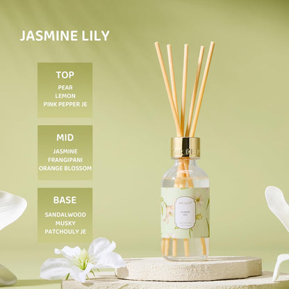 Airkeep Reed Diffuser Oil Set with Reed Sticks,Citrus Aromatherapy Oil Scent Diffuser for Home Office Bathroom Decoration Perfume and Gifts 3.38oz/100ml
