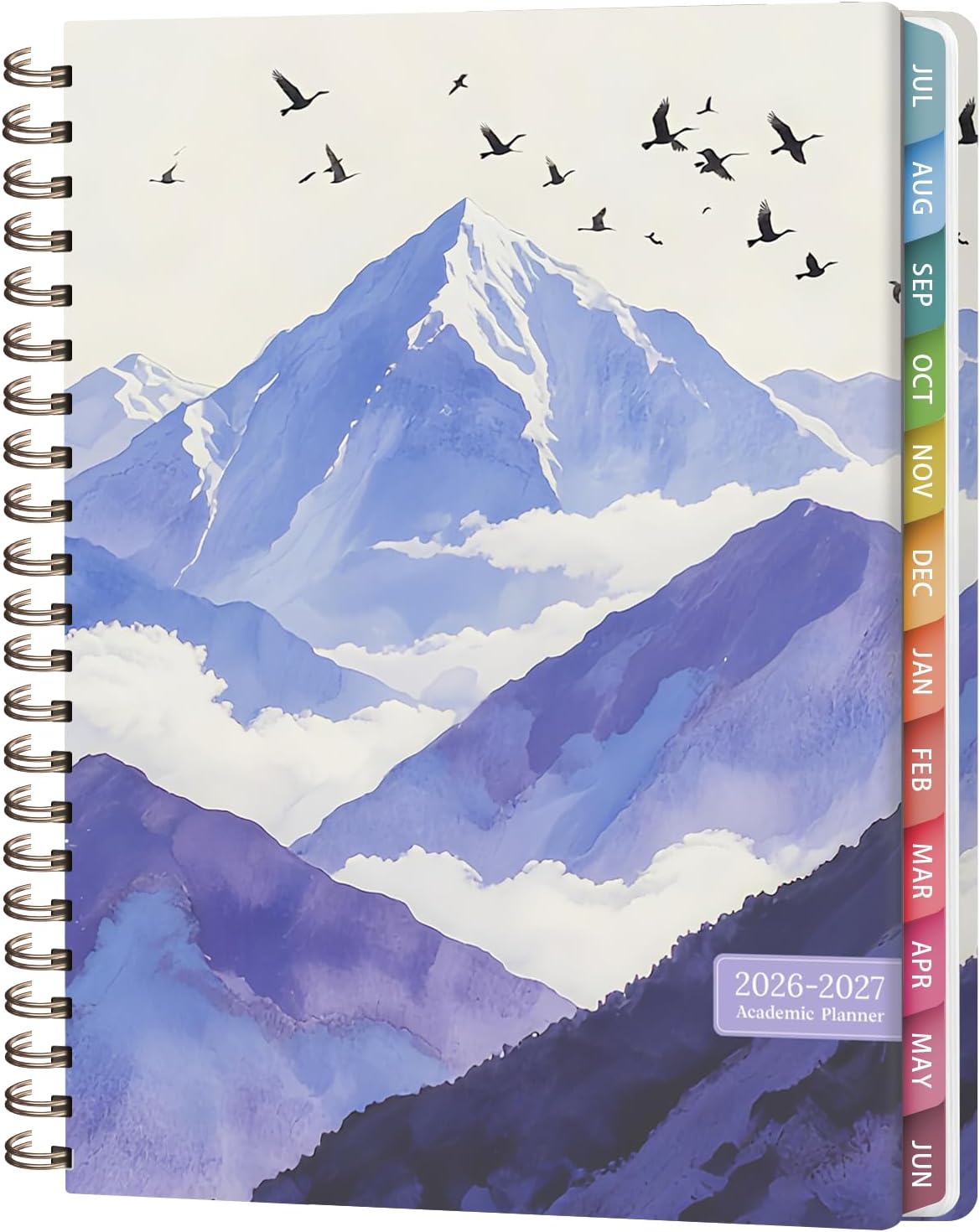 Planner 2026-2027, Weekly and Monthly Calendar Planner, JUL 2026 - JUN 2027 | Academic Year, Daily Agenda Book, A5(6.3'' x 8.5''), Sprial Bound, Inner Pocket, Office School Use