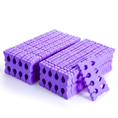 100 Pcs Sponge Toe Separators Soft Finger Separators Premium Pedicure Tool Kit Flexible Toe Divider Spacer for Polishing Pedicure Manicure Coating Nail Art Beauty Accessories (Pink)