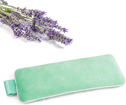 Unscented Weighted Eye Pillow for Yoga, Microwavable Moist Heat Eye Compress Mask with Washable Cover for Relaxation, Sleeping, Meditation, Yoga, Spa, Migraine Relief