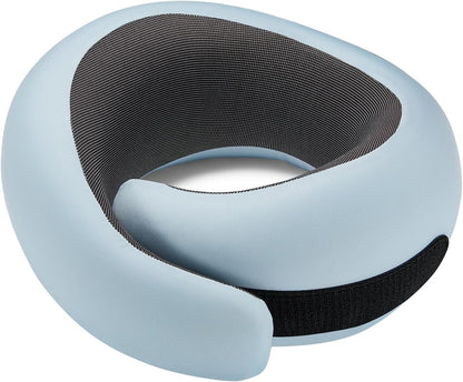 Travel Pillow, Memory Foam Neck Pillow with Ergonomic 360° Support, Travel Neck Pillow for Airplanes, Compact Design for Plane, Car & Office Travel Essentials, Max Black