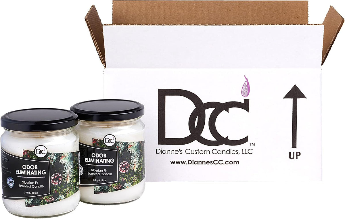 Vanilla Bean Odor Eliminating Highly Fragranced Candle - Eliminates 95% of Pet, Smoke, Food, and Other Smells Quickly - Up to 80 Hour Burn time - 12 Ounce Premium Soy Blend - Colors A