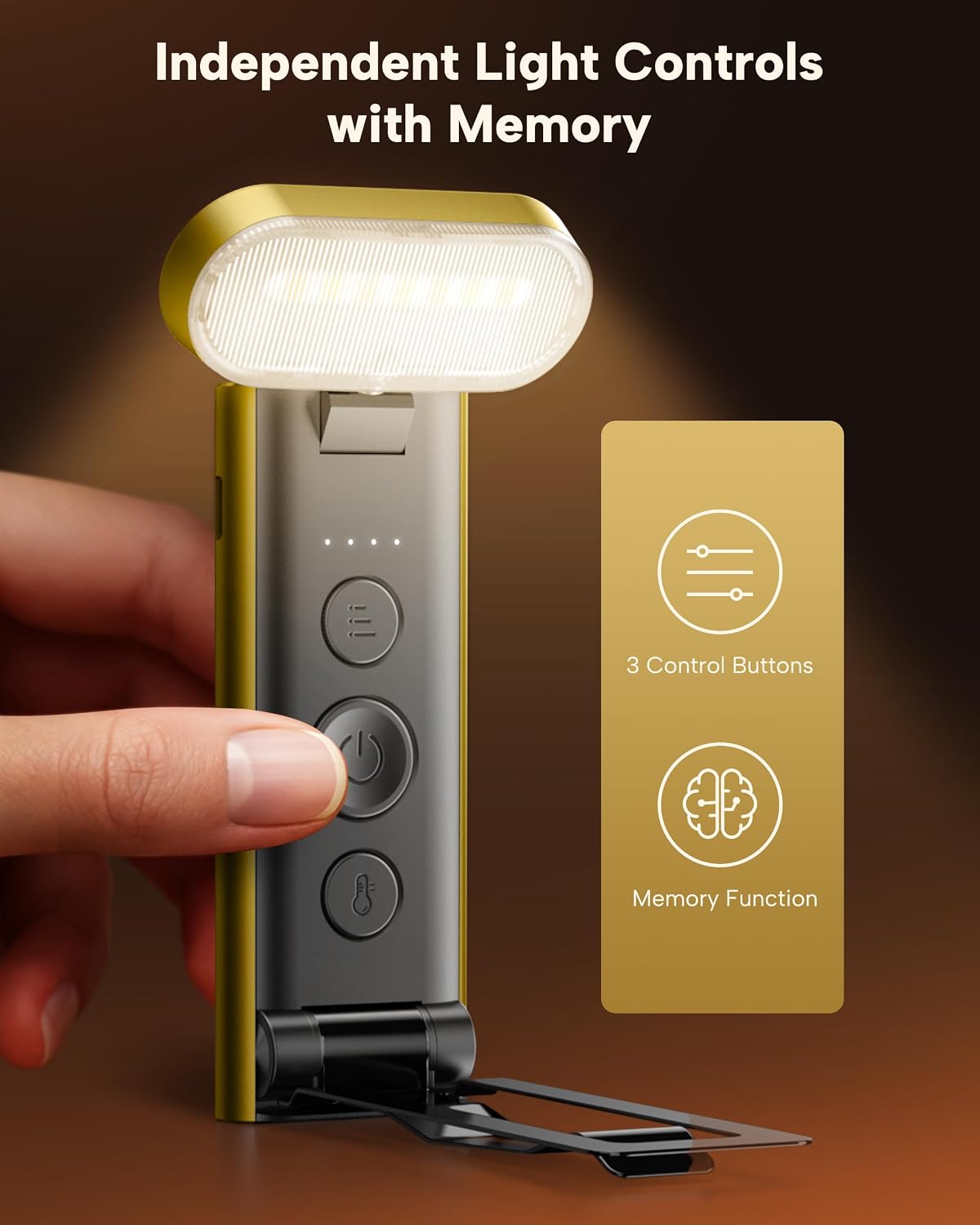 86lux Book Light, Rechargeable Reading Light for Book in Bed