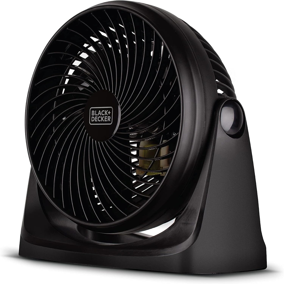 BLACK+DECKER 4" Convertible Cooling Fan, 3-Speed, Type-C USB, 2-Pack, Black