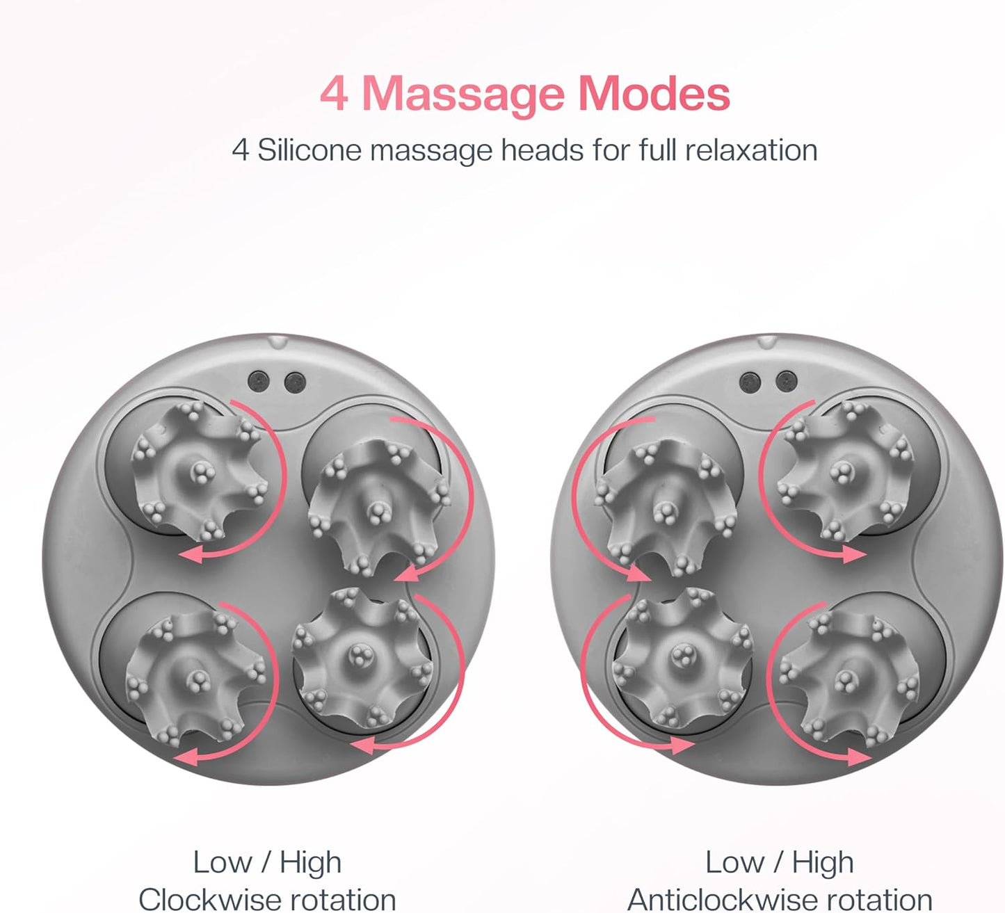 COMFIER Electric Scalp Massager, Waterproof Head Massager with Mutlti-Modes Vibration, Handheld Portable Head Scratcher for Hair Growth, Dog Cat Massager for Deep Clean and Stress Relax
