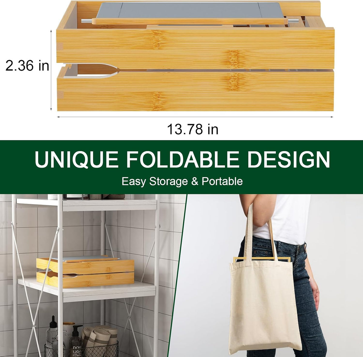 Expandable Bamboo Bathtub Caddy Tray for Luxury Bath