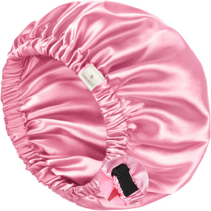 YANIBEST Silk Bonnet Satin Bonnet for Sleeping Women Men, Adjustable Double Layer Hair Bonnet for Curly Braids Reduce Frizz