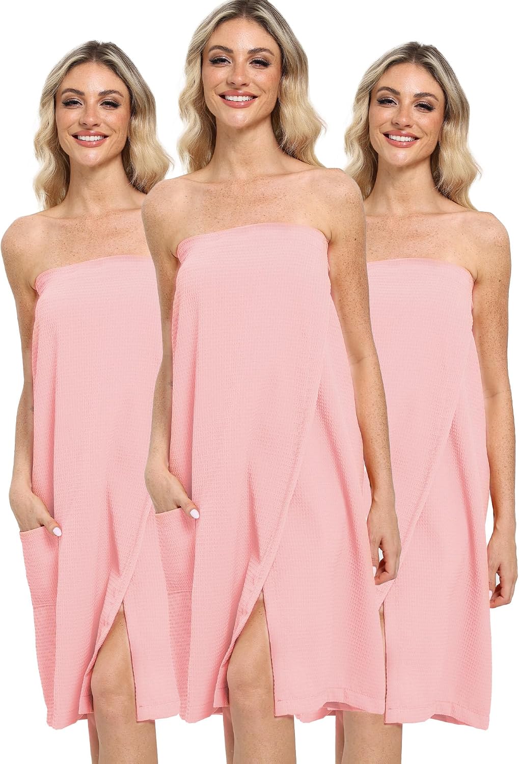 Xeoxarel Bath Towel Robe for Women, Lightweight Soft Towel Wraps, Comfortable Bathrobe, Perfect for Spa, Sauna, and Pool