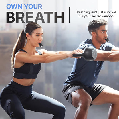 TN TINEXER Portable Compact Lung Exercise Device with High Quality Silicone Breathing Exercise Device Portable Muscle Trainer Easy to Clean