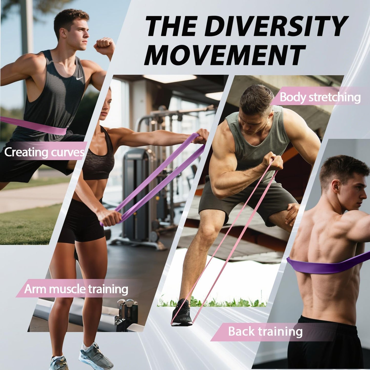 Resistance Bands for Pull Up Assist, Stretch Bands & Exercise Workout Set