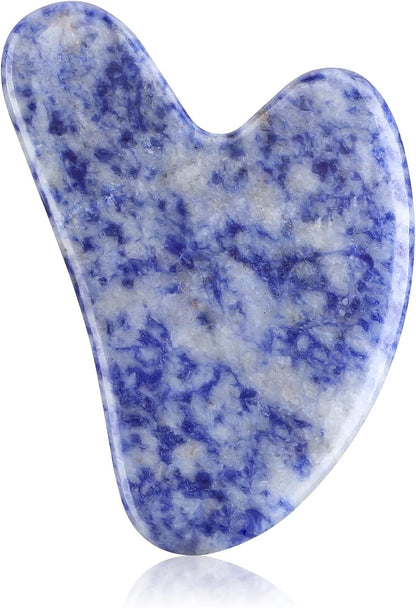 Gua Sha Facial Tools Guasha Tool Gua Sha Jade Stone Manual Massage Sticks for Jawline Sculpting and Puffiness Reducing for Face Body Tensions Reduce Festive Gifts