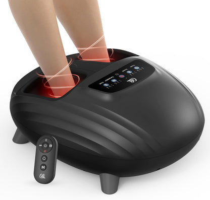 CILI 2026 Upgraded 4-in-1 Heated Foot Massager with Shiatsu, Compression & Vibration, Gifts for Women Men,Feet Massager Machine with Remote Control, Deep Kneading, Fits Big Feet 14 Men