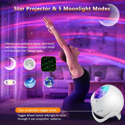 Star Projector, Galaxy Projector, Remote Control & Timer Galaxy Light
