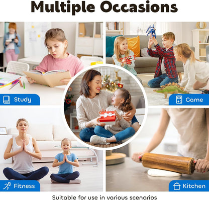 Visual Timer for Kids 60-Minute Countdown Timer with Optional Alarm, Focus Tool for ADHD & Autism, Time Management for Homework, Chores, Office, Kitchen, Teaching & Study Routines (Pink)