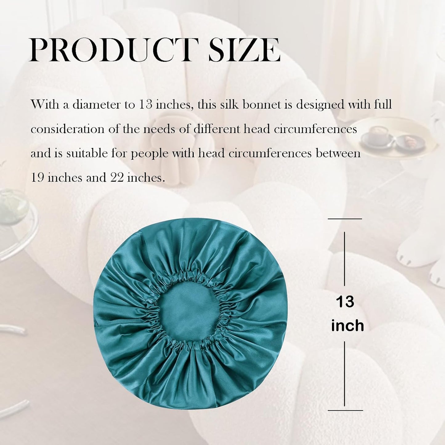Satin Bonnet Double Layer Silk Bonnet for Sleeping Women for Natural Curly