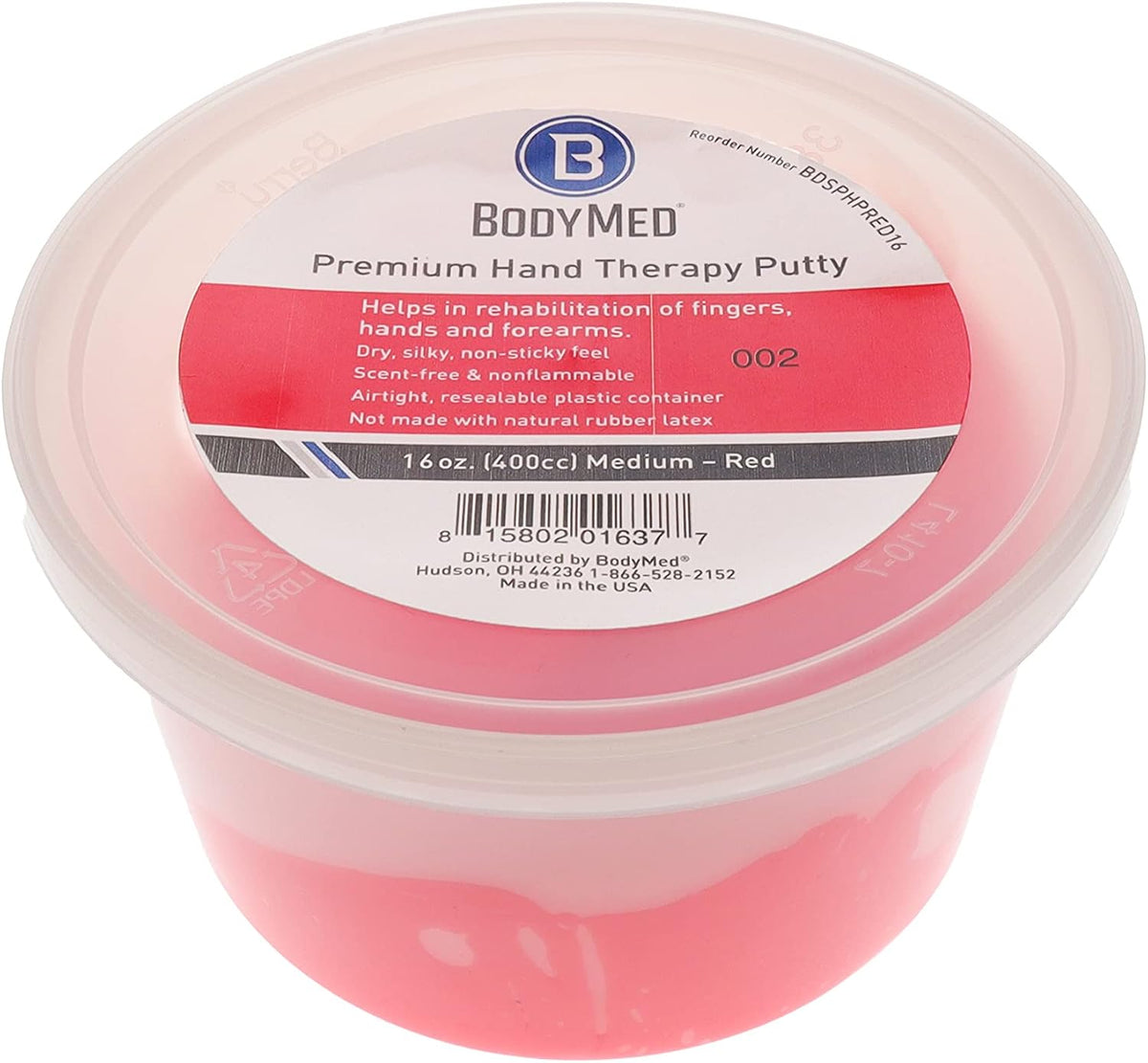 BodyMed Premium Hand Therapy Putty, Yellow, 6 Oz., Soft, Strengthening Therapy Putty for Physical Rehabilitation