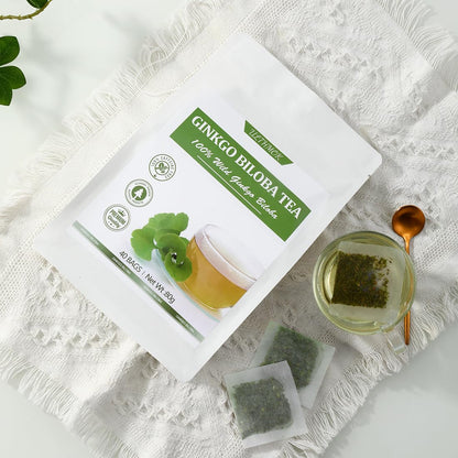 Premium Lemon Balm Leaf Tea, 50 Bags. Made with 100% Natural Lemon Balm Leaves, No Additive & Caffeine Free, Promotes Relaxation & Support Digestion.
